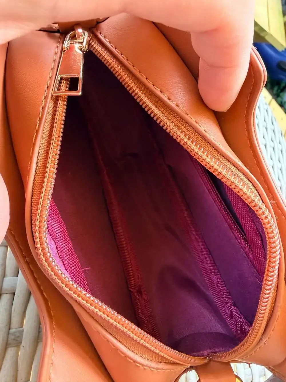 Violin Shaped PU Leather Crossbody Bag Backpack Brown
